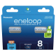 Panasonic Eneloop R6/AA 2000 mAh Ni-MH x 8 rechargeable batteries (blister)